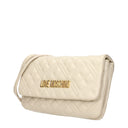 Love Moschino Damens Clutch aus Polyurethan in Beige/Elfenbein