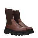 Eleventy Women's Boots Brown/Black Leather