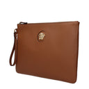 Versace Women's Brown/Nude Leather Clutch