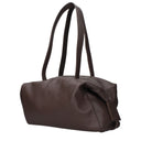 Minobossi Jane Women's Shoulder Bags Leather Grey/Dark Brown
