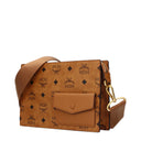 Mcm Women's Pouch Fabric Brown/Cognac