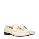 Valentino Garavani Men's Moccasins Beige/Ivory Leather