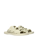 Bottega Veneta Men's Fabric Slippers And Clogs Beige/Sea Salt