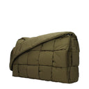 Bottega Veneta Men's Cassette Crossbody Bag Green/Mud Fabric