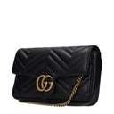 Gucci Marmont Women's Leather Crossbody Bag Black