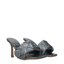 Bottega Veneta Lido Mujers Sandalias Piel Gris/Ostra