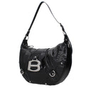 Balenciaga Essex Hobo Shoulder Bag Women's Leather Black