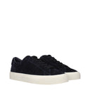 Moncler Sneakers Monaco 2 Men's Suede Blue/Navy Blue