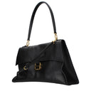 Balenciaga Women's Black Leather Hourglass Shoulder Bag