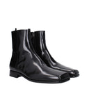 Prada Hommes's Bottines En Cuir Noir