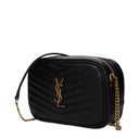 Saint Laurent Lou Donna Crossbody Bag Black Leather