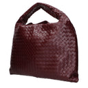 Bottega Veneta Damess Hop Schoudertas Rood/Barolo Leer