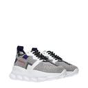 Versace Women's Suede Sneakers Gray/Purple