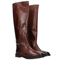 Eleventy Women's Boots Brown/Black Leather
