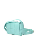 Bottega Veneta Women's Crossbody Bags Green/Celadon Leather