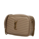 Saint Laurent Lou Donna Crossbody Bag Leather Beige/Dark Beige
