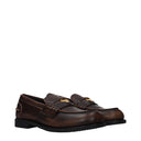 Miu Miu Women's Moccasins Brown/Ebony Leather