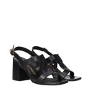 Stuart Weitzman Ibiza Sandals For Women In Black Leather