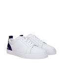 Louboutin Sneakers Fun Louis Junior Men White/Jacaranda Leather