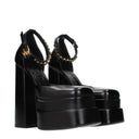 Versace Damens Sandalen aus schwarzem Leder