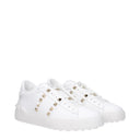 Valentino Garavani Rockstud Femmes Baskets Cuir Blanc