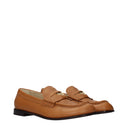 Miu Miu Women's Loafers Leather Brown/Cognac