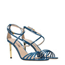 Tom Ford Women's Sandals Patent Leather Blue/Turquoise