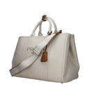 Prada Men's Handbags Fabric Beige/Natural