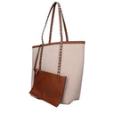 Valentino Garavani Women's Shoulder Bags Beige/Tobacco Fabric