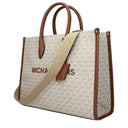 Michael Kors Handbags Mirella Women Fabric Beige/Brown