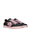 Dolce&Gabbana Sneakers Portofino Light Women Leather Black/Pink