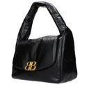 Balenciaga Monaco Handbags Women Leather Black