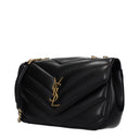 Saint Laurent Women's Loulou Shoulder Bag Black Leather