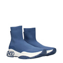 Jimmy Choo Landon Sock Boots Men Fabric Blue/Denim