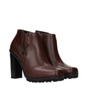Max Mara Braidy Stiefeletten Damen Leder Braun/Walnuss