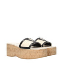 Valentino Garavani Women's Wedges Beige/Black Leather