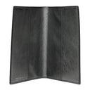 Pineider Passport Holder Men's Leather Silver/Asbestos
