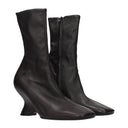 Dries Van Noten Damens Stiefeletten Braun/Dunkelbraunes Leder