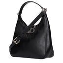 Balenciaga Women's Hobo Handbag Black Leather