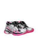 Balenciaga Runner Women's Sneakers Gray Fabric/Fluorescent Pink