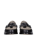 Gucci Men's Loafers Black/Beige Leather