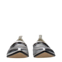 Eleven Women's Moccasins Silver Leather