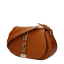 Versace Women's Brown/Caramel Leather Shoulder Bag