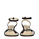 Loewe Women's Sandals Black Leather