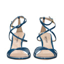 Tom Ford Women's Sandals Patent Leather Blue/Turquoise