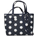 Michael Kors Jet Set Travel Women's Handbag Fabric Blue/Navy Blue