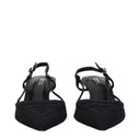 Isabel Marant Crochet Story Sandals Women's Fabric Black