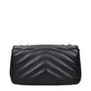Saint Laurent Women's Loulou Shoulder Bag Black Leather