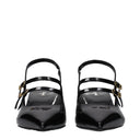 Celine Judy Women's Sandals Patent Leather Black