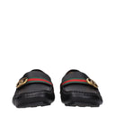Gucci Men's Moccasins Black Leather